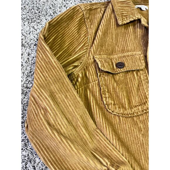 L.L. Bean Signature Classic Corduroy Chore Jacket, Button-Up Beige,‎ Women’s M - Picture 4 of 8